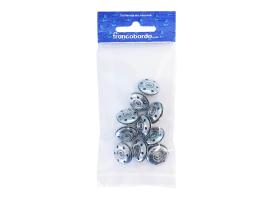 LOXX Broche Macho para Tela Laton Cromado-10 piezas