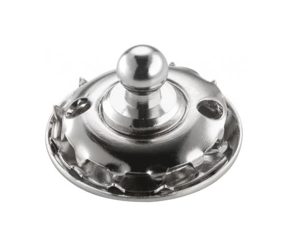 LOXX Broche Macho para Tela Laton Cromado-10 piezas