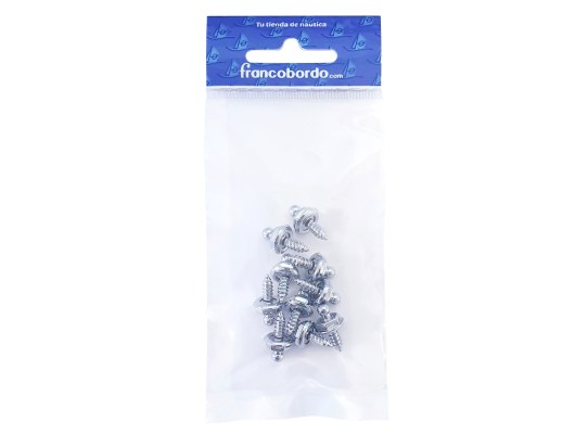 LOXX Broche Macho Tuerca Laton Cromado-10 piezas