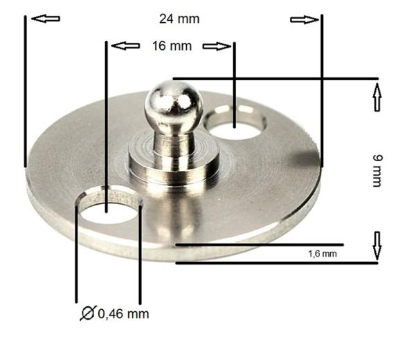 LOXX Placa de Tornillo Redondo