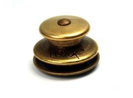 Female Large Head brooch Antique Brass LOXX