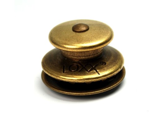 Female Large Head brooch Antique Brass LOXX