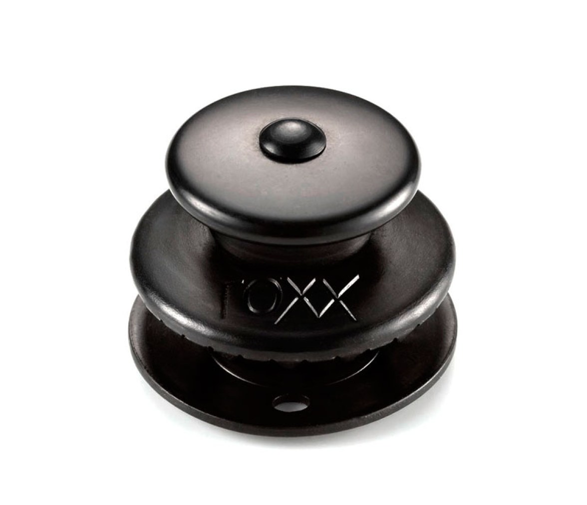 LOXX Broche Hembra Grande Laton Cromado Negro