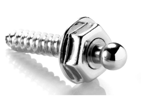 Male screw Raised Head Chromed Brass LOXX