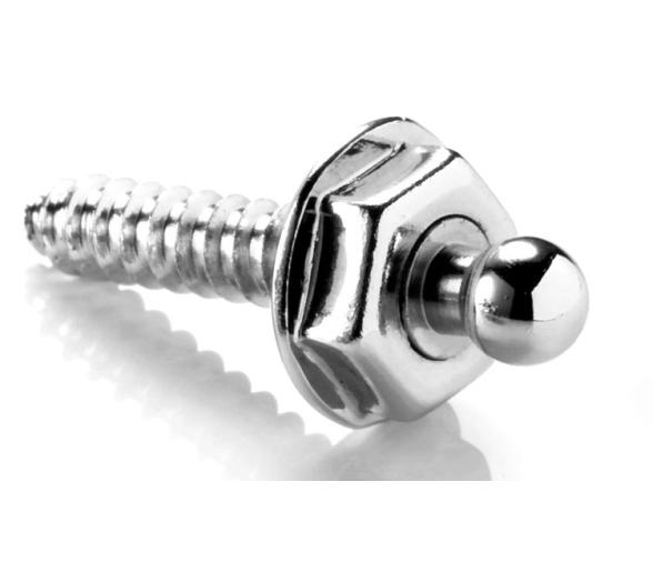 LOXX Broche Macho Cabeza Grande Laton Cromado