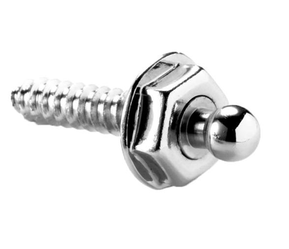 LOXX Broche Macho Laton Cromado-10 Piezas