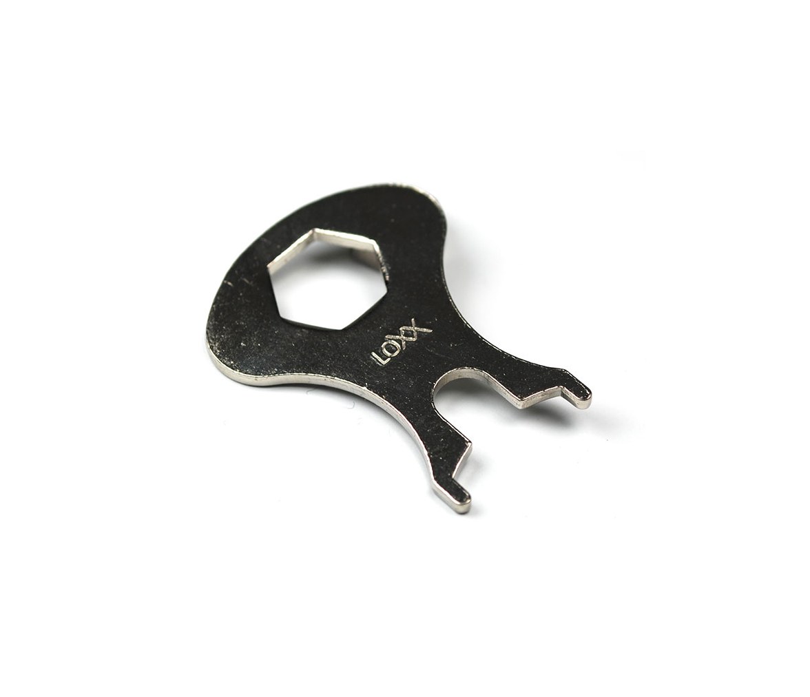 Small key steel nickel plated LOXX