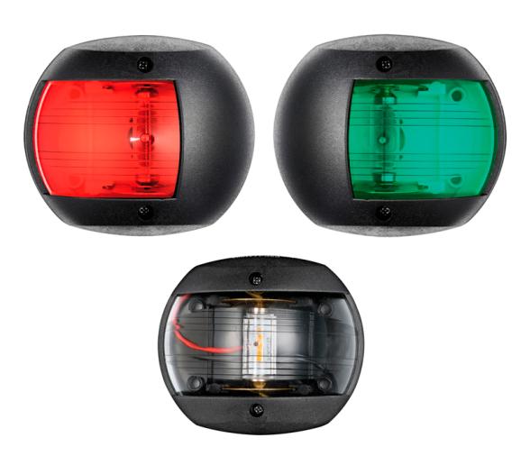 Luces de Navegación 12V hasta 12m Carcasa Negra