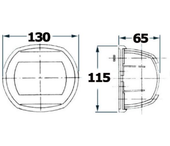 Luces de Navegación 12V hasta 20 m Acero Inoxidable