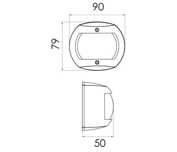 Luces de Navegacion 12V hasta 20m Carcasa Inox