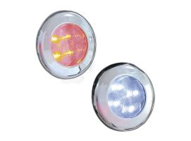 Inside Outside Chrome Cover LED Lights