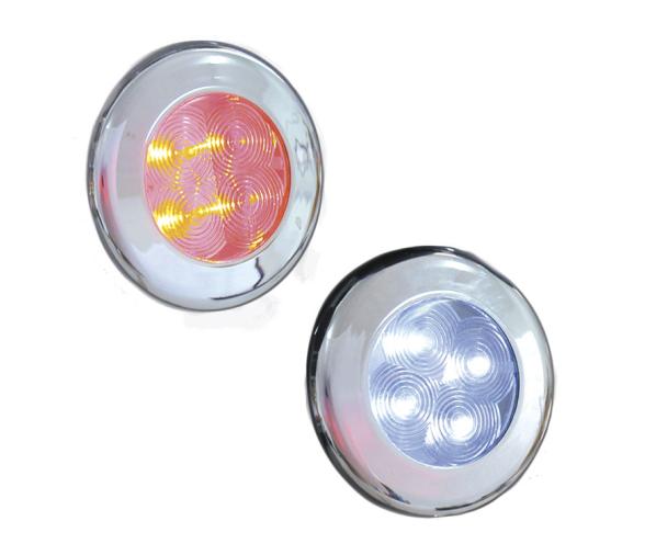 Luces LED Interior Exterior Cubierta Cromada