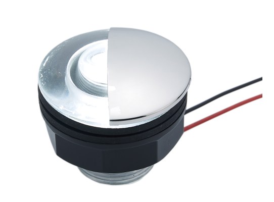 Luz de cortesía LED con tapa de acero inoxidable 316, impermeable IP67