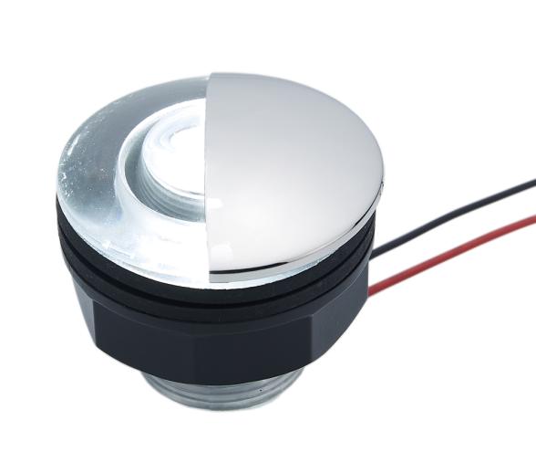 Luz de cortesía LED con tapa de acero inoxidable 316, impermeable IP67