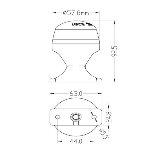 Luz de Fondeo LED 10-30V CC