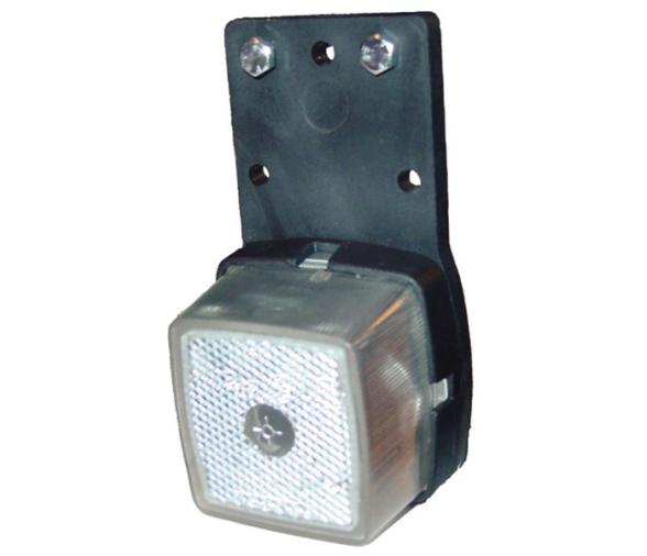 Luz de galibo lateral blanca base goma