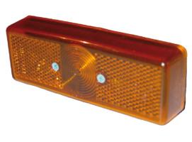 Luz de galibo lateral rectangular naranja