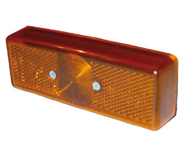 Luz de galibo lateral rectangular naranja