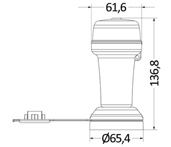Luz de Navegación 360° con Horquilla clik-clak