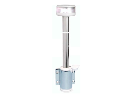 White Light Pole 360 with Wall Mounting
