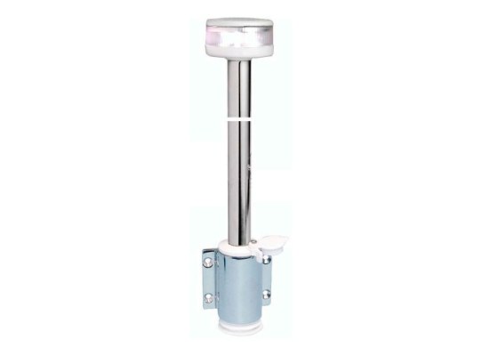 White Light Pole 360 with Wall Mounting