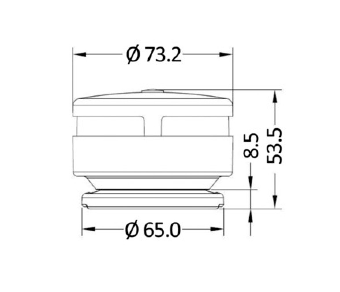 Navilight 2 NM Luz de Navegación Blanca 360º con Soporte Magnético