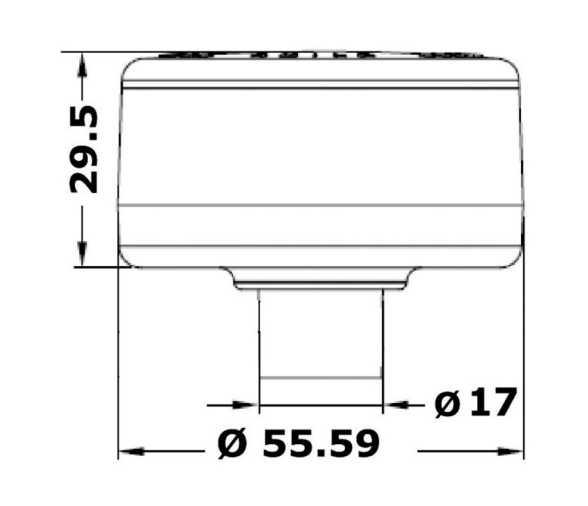 Luz de Navegación LED Fondeo 360 Grados ABS Cromado