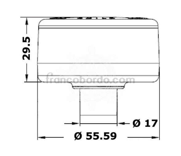 Luz de Navegacion LED Fondeo 360 Grados Inox