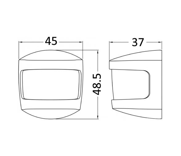 Luz de Navegación Proa Blanca 225º Vertical