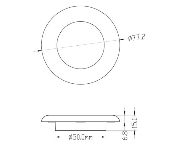 Luz de techo LED, 10-30V CC