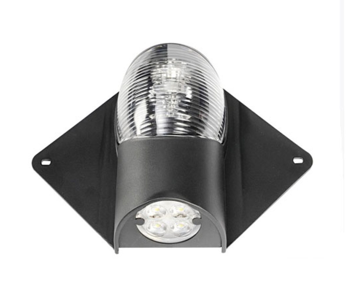 Luz de Tope y Cubierta Mastil LED Negro