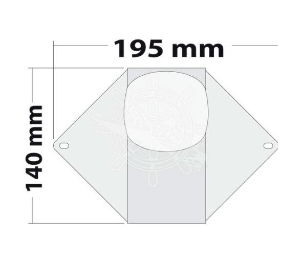 Luz de Tope y Cubierta Mastil LED Negro