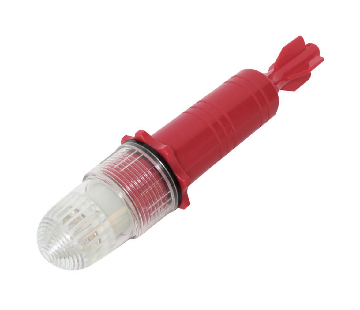 Luz Destellante led,foto activada,Torpedo8,blanc,1pilasD