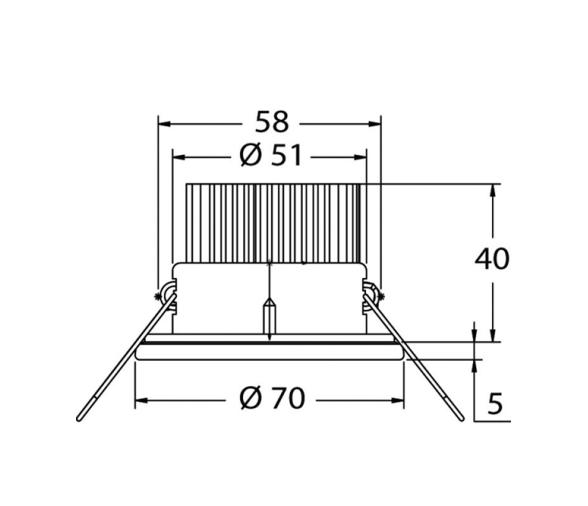 Luz Halogena de Techo Atria con Interruptor