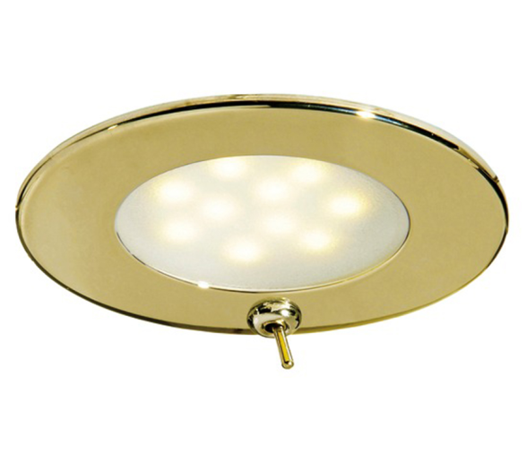 Atria LED Spotlight with switch golden