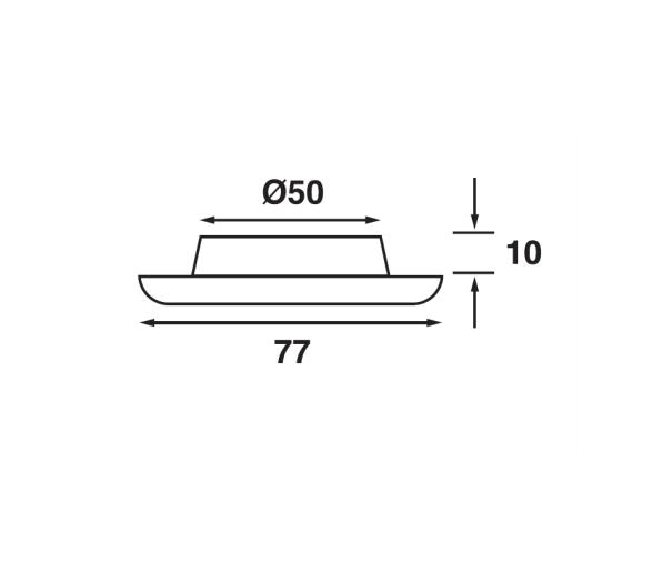 Luz LED de Techo Batsystem Nova 2 Plata