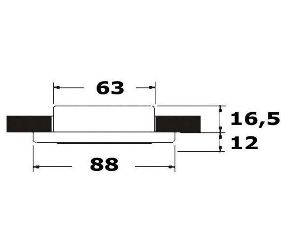 Luz LED de Techo Inox Vega Acabado Pulido