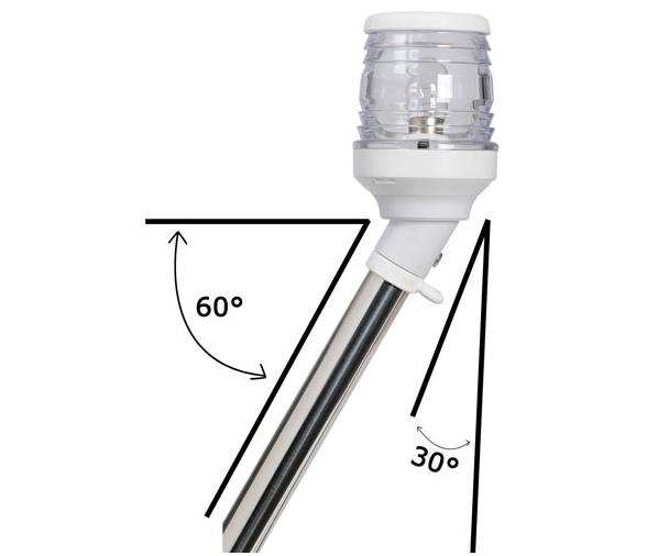 Luz LED Extraible 30 Grados con Soporte Bandera 100 cm