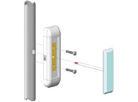 REGULUS Luz para Tubo de Acero