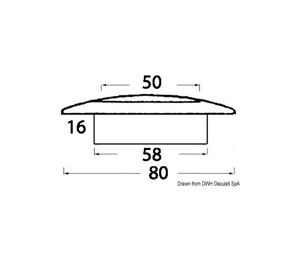 Osculati Luz de Cortesia 9 LED Carcasa Blanca