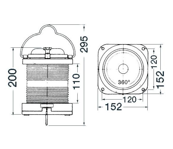 Luz de Navegacion DHR hasta 50 m