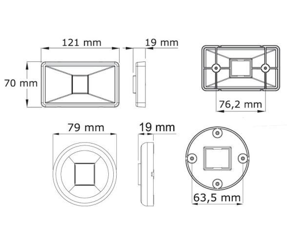 Luz de Navegacion LED hasta 20 m Mouse Popa