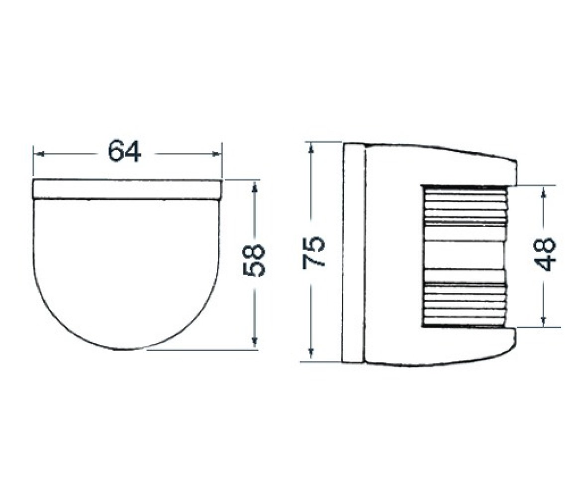 Luz de Navegacion Proa Utility 77