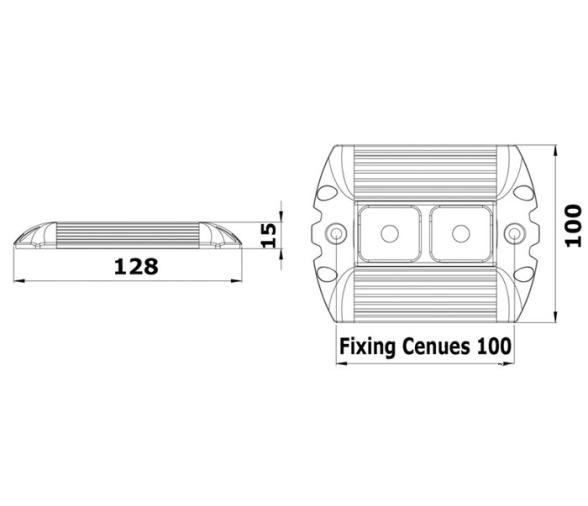 Luz de Techo Labcraft Microlux w/2 HD LEDs