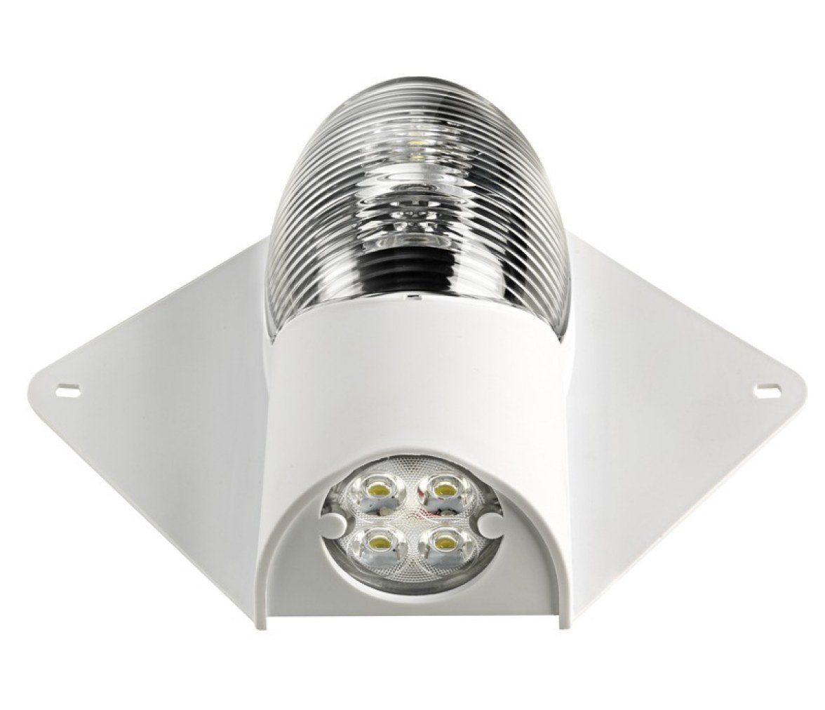 Luz de Tope y Cubierta Mástil LED Blanco