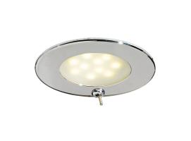 Luz LED de Techo Atria con interruptor en Acero Inox Pulido