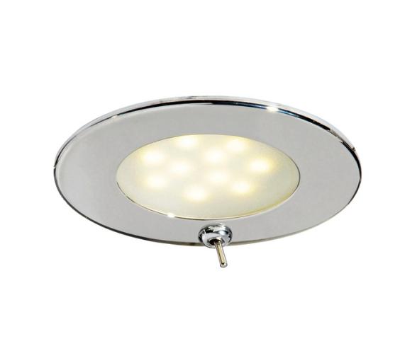 Luz LED de Techo Atria con interruptor en Acero Inox Pulido