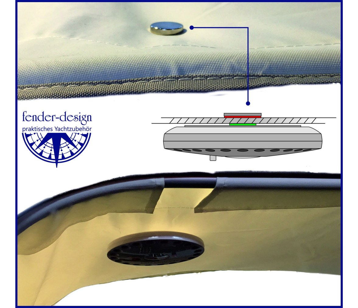 Luz LED para Biminis, Fender-design