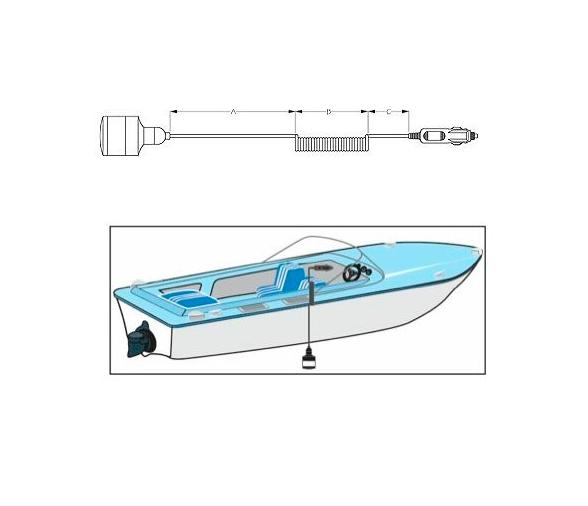 Luz LED portatil submarina