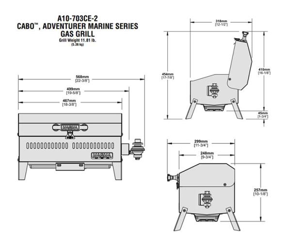 Magma Barbacoa Gas Adventurer Cabo